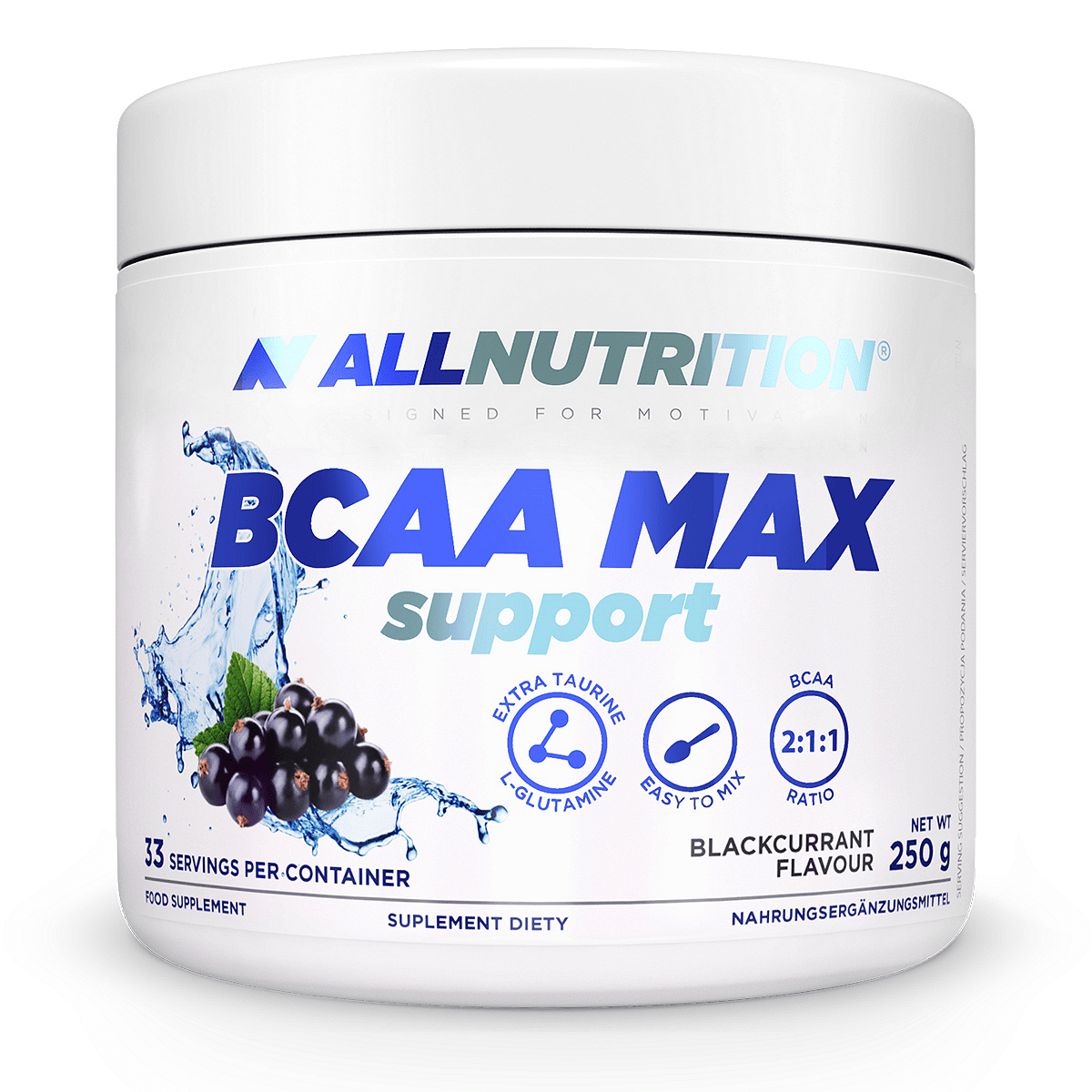 BCAA MAX Support 2:1:1 AllNutrition 250 грама